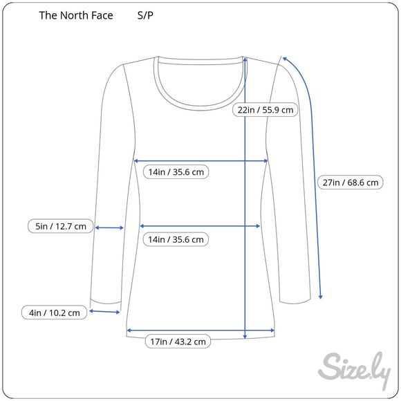 The North Face Flash Dry Long Sleeve Shirt S/P Womens Blue Pink V neck Casual To - Picture 2 of 6